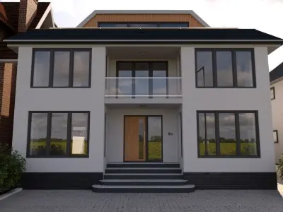 New Build House England 3D model