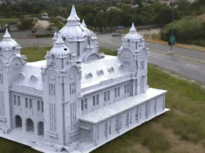 Fantasy Library detailed model 3D model