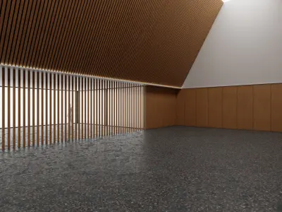 Art Museum Gallery Interior 33 Low-poly 3D model