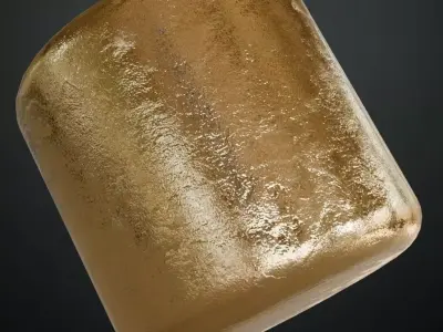 Gold Smudged PBR Seamless Texture