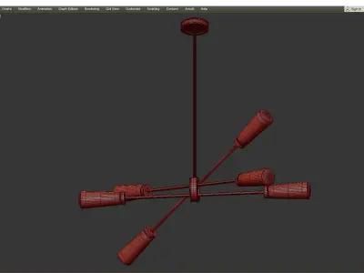 XENIA 6698 LINEAR CHANDELIER Low-poly 3D model