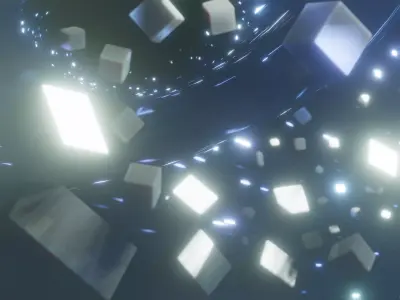 Black Hole Low-poly 3D model