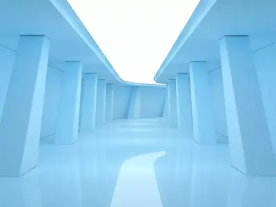 Sci Fi Tunnel 3D model 20