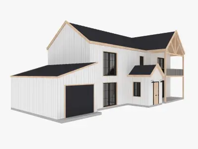 Modern Residential House 5 Low-poly 3D model