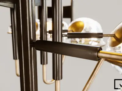 Crosby Chandelier 3D model