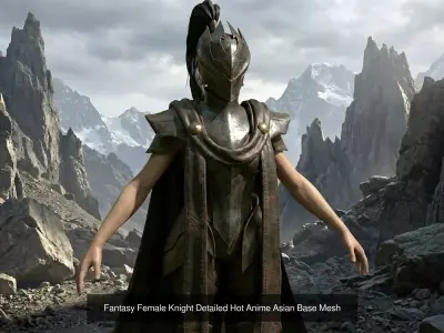 Ultimate Female Hot Fantasy Warrior Collection 7Model MegaBundle 3D Model Pack