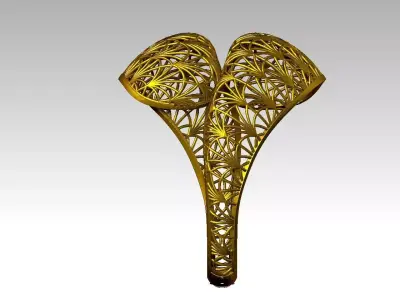 BEAUTIFUL LIGHT WEIGHT RING READY TO PRINT 3D print model