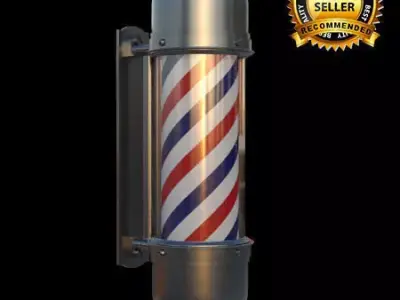 Barber pole 3D model
