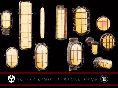 Sci-Fi Light Fixture Pack