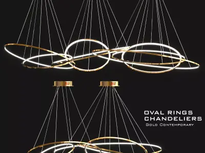 OvaL Rings Collection 3D model