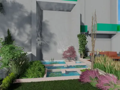 Contemporary Residence in Udaipur  3D model