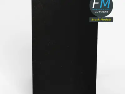 Chalkboard street sign 3D model