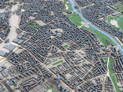 Munich City Germany 3D model