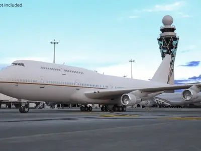  Boeing 747-300 Jet Airliner Rigged 