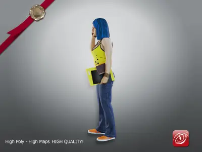 Student Female AAS 2130 004 3D model