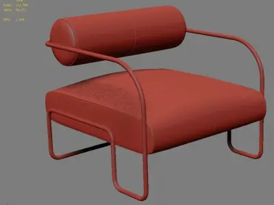 Ardent Club Chair 3D model