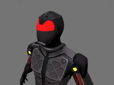 Mars Soldier Modern Sci fi 3D model