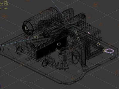 Machinery - Spacecraft - Functional Objects 07 3D model