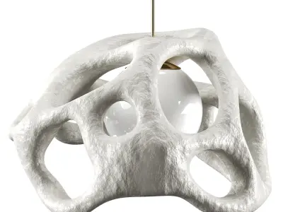  Flush mount pendant Low-poly 3D model