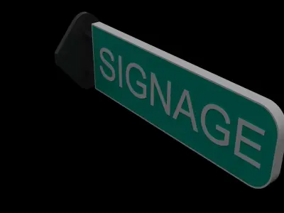 SIGNAGE street sign 3D model