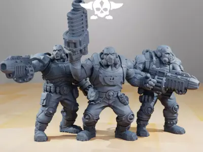 National Guard Guerrillas 3D print model