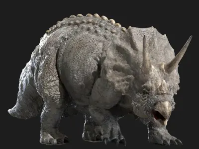  triceratops 3D 