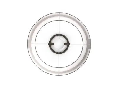 Anneu Table Lamp In AgedIron With Linen Shade Free 3D model