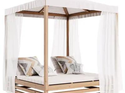 Garden Lounge Structure 05 3D model