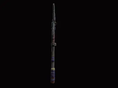 3D AXE Low-poly 3D model
