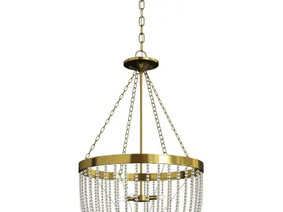  Bergamo 4 Light Pendant Low-poly 3D model