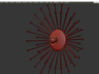  Eclipse wall sconce Low-poly 3D model