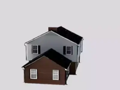 STRANGER THINGS MAISON Low-poly 3D model