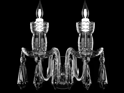 Waterford Avoca Double Arm Wall Sconce 3D model