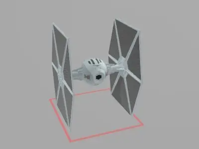 tie fighter star wars  3D model