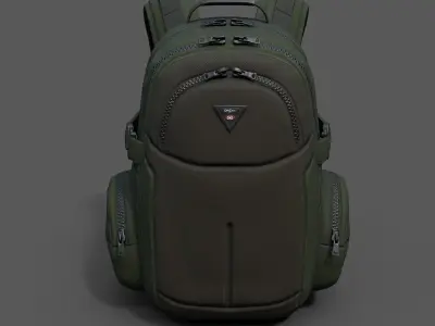 Backpack Camping Generic military combat soldier  Low-poly 3D model
