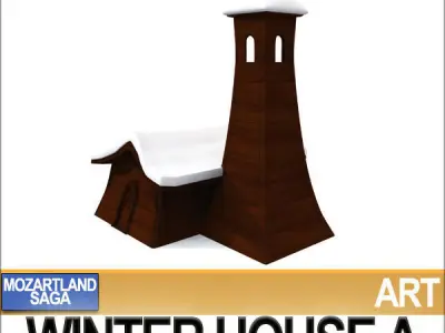 Winter House A 3D model