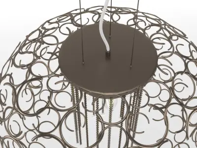 Dolcima pendant chandelier 3D model