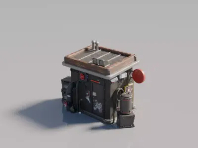 Cyberpunk House 9 3D model