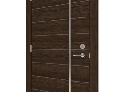 Door Collection-004 Dark Wood 3D model
