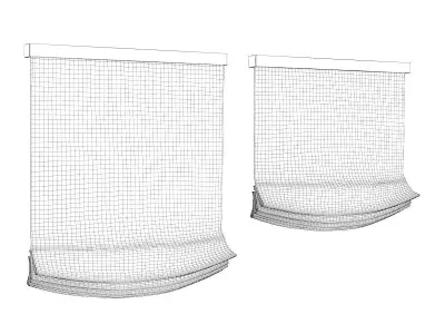 Beige Window Blinds 3D model