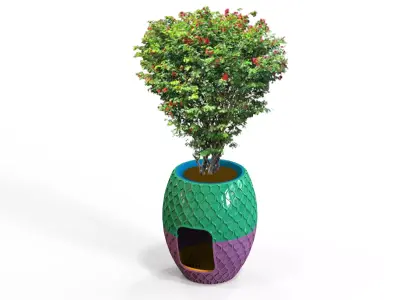 Vase With Hidden Cat Litter Box 3D print model