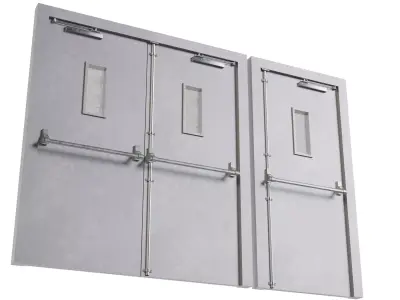 Metal Door 01 Low-poly 3D model