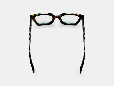 Sonia Eyeglasses in Aventurine Tortoise Fade 3D model