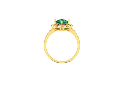 Women Ring  Render 3dm STL OBJ FBX Details 3D print model 243