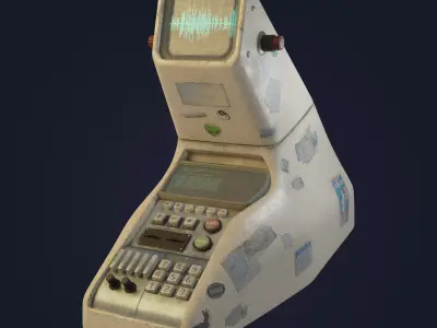 Retro Computer 3D model