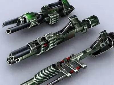 3DRT - Sci-Fi Fighters Fleet  - Fighter 11 Low-poly 3D model
