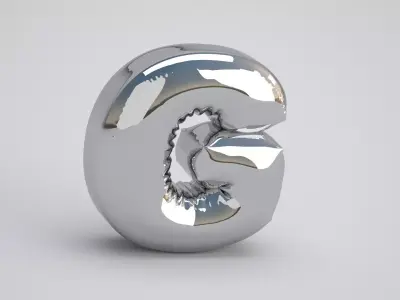 G Balloon Silver 3D model