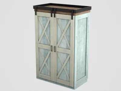 Armoires Rustic Free low-poly 3D model