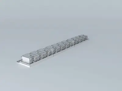 Buildings pairs C  Rio Oron, urbanizacióm Salitre Free 3D model