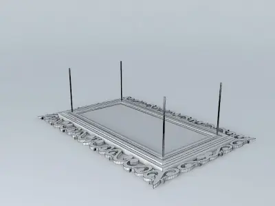 Pendant chandelier Frame Retro Free 3D model